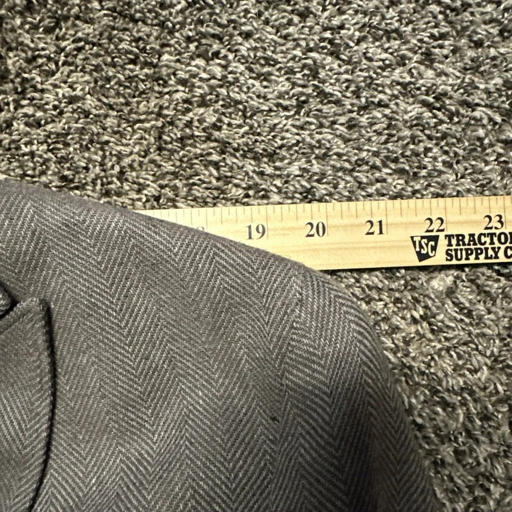 Joseph Abboud Blazer‎ Men's Large Linen Blend Denim  Herringbone Sport Coat